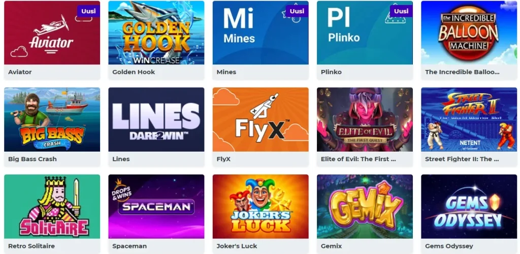 Boost Casino-pelit
